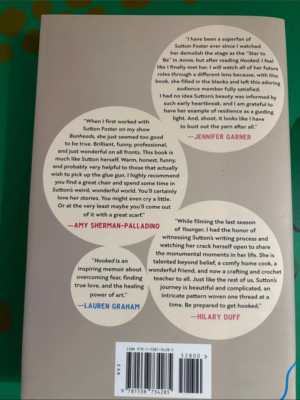 Hooked: How Crafting Saved My Life By Sutton Foster HC 1st Ed 2021